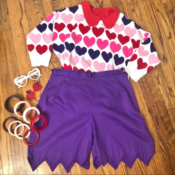 Piplotex Pants - Piplotex NWT RARE repro 40s/50s Zig Zag Hem shorts